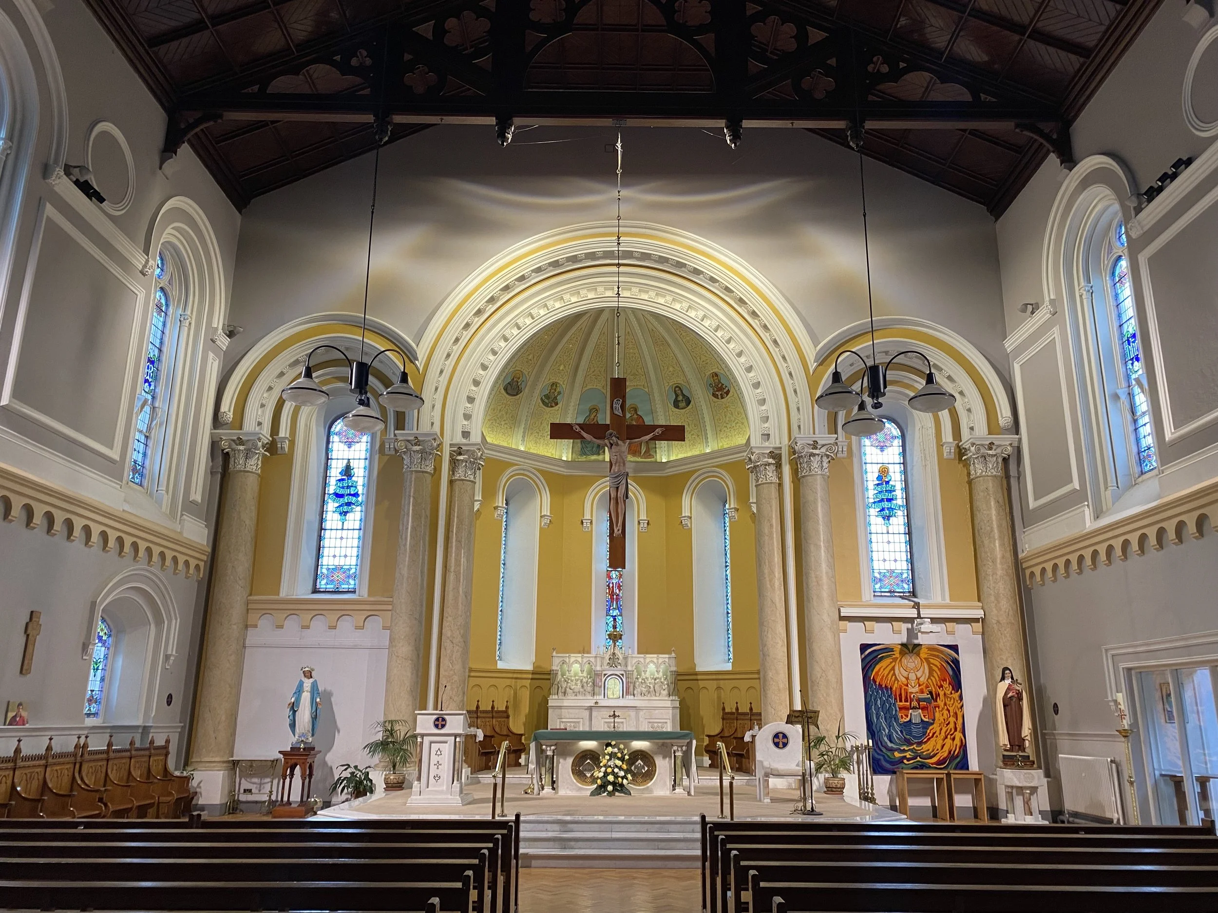 St Patrick's Church interior, from the 2025 parish home page